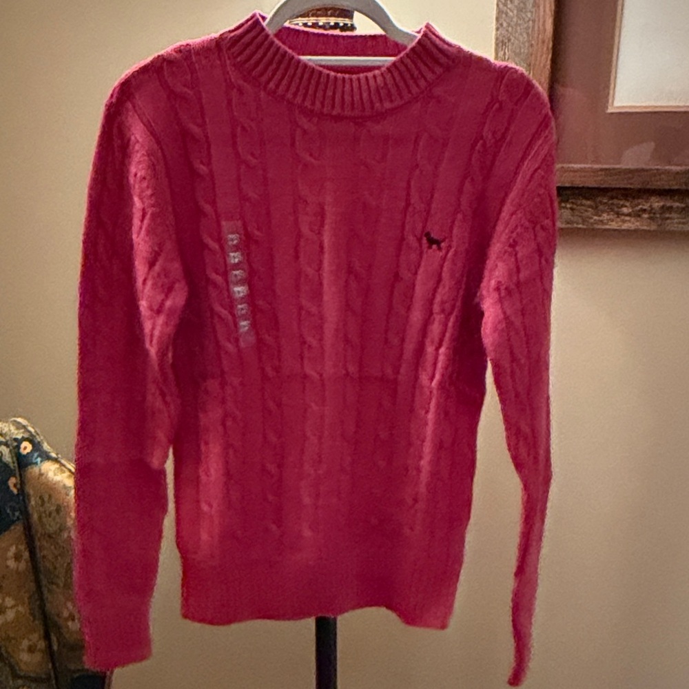 Simply Southern Salmon Emma Cable Knit Sweater/NWT/XS - Picture 3 of 12